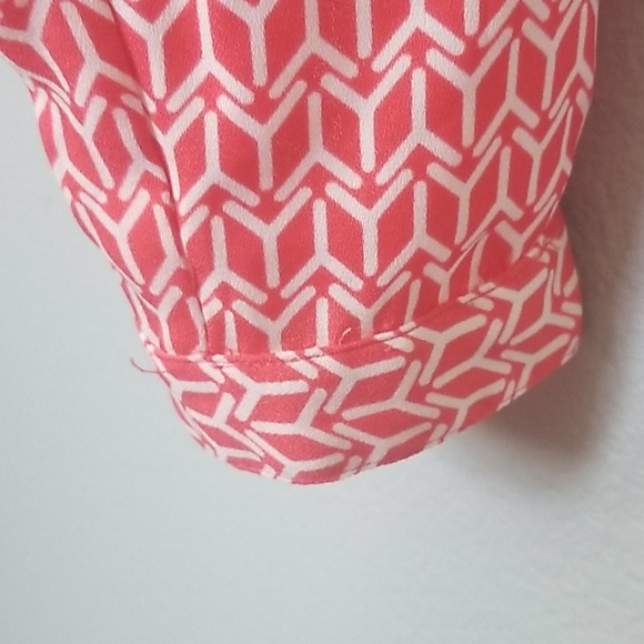 Worthington Feminine Office Wrap Front Surplice Long sleeve blouse large - Picture 7 of 9